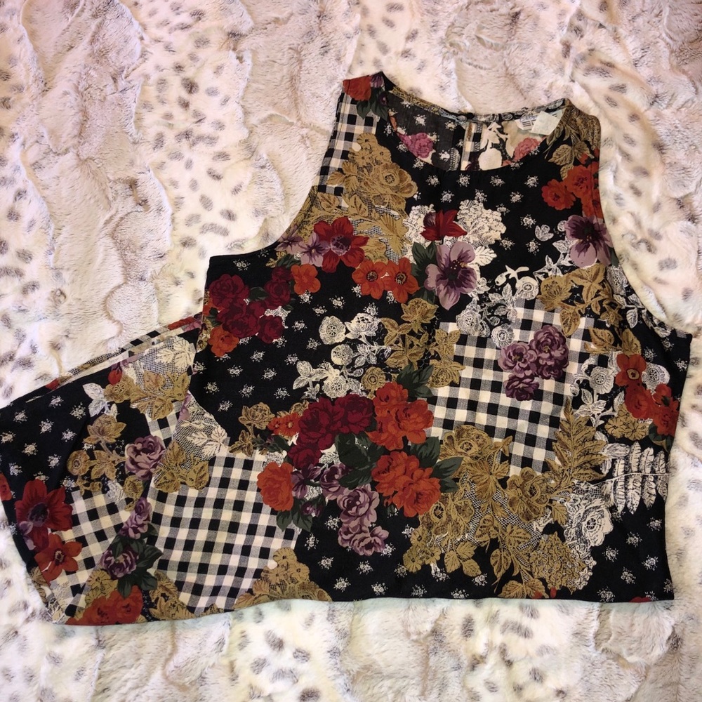 California Edge Vintage Floral Mini Sundress 90’s